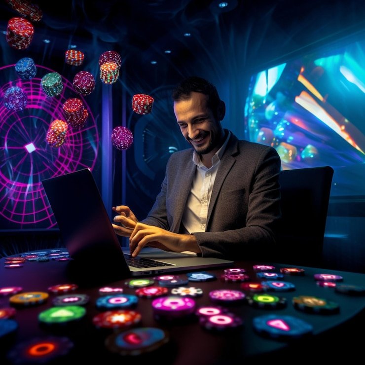 Studio Live Casino profesional dengan dealer nyata dan meja permainan yang disiarkan langsung